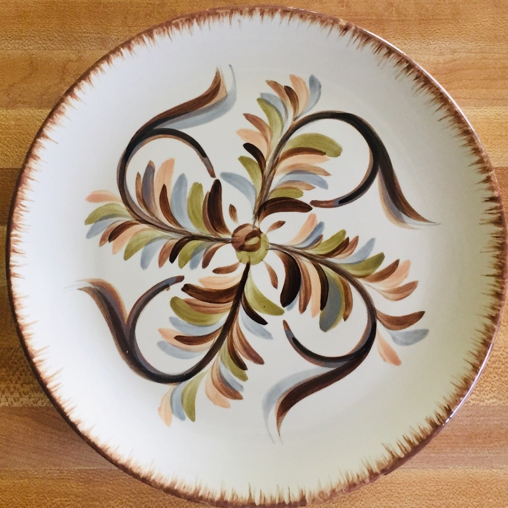 SLAH One Alfresco Accent Dessert Plate Gail Pittman design EUC